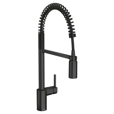 Align 1-Handle Spring Pulldown Kitchen Faucet in Matte Black