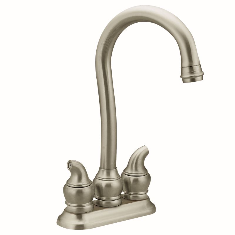 Monticello 2-Handle Bar Faucet Stainless Steel
