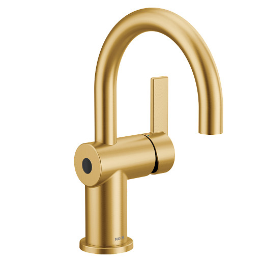 Cia MotionSense Wave Single Hole High Arc Lav Faucet in Brushed Gold