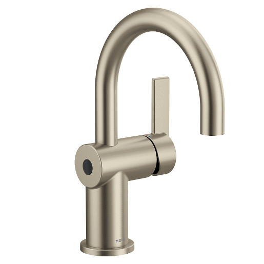 Cia MotionSense Wave Single Hole High Arc Lav Faucet in Brushed Nickel