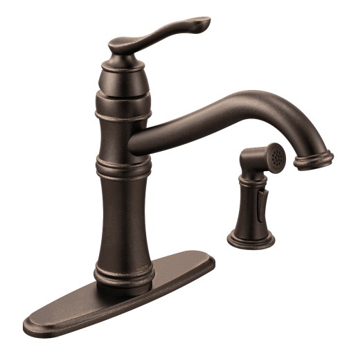 Belfield 1-Handle High Arc Kitchen Faucet w/Spray in Bronze