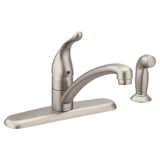 Chateau Widespread Kitchen Faucet w/Side Spray in Stainless