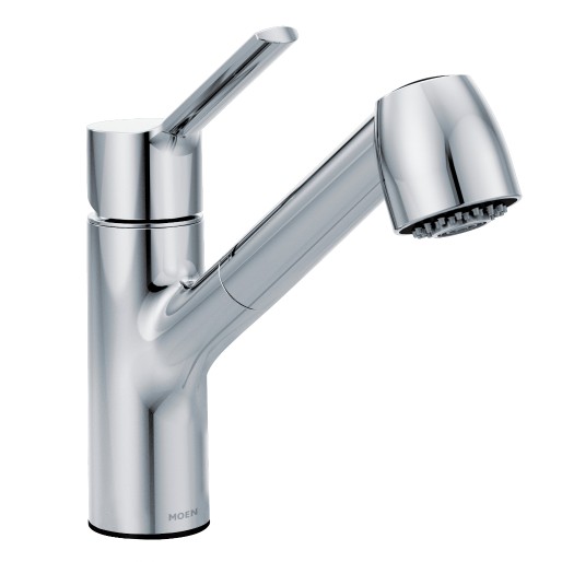 Method 1 or 3 Hole Pullout Kitchen Faucet in Chrome
