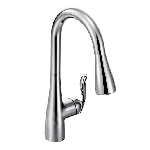 Arbor 1 or 3 Hole Pulldown Kichen Faucet in Chrome