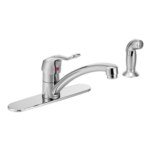 Commercial Kitchen Faucet w/Side Spray 1.5 gpm in Chrome