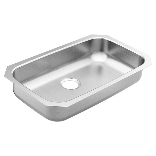 1800 Series 30-1/2x18-1/4x6" SS Single Bowl Kitchen Sink