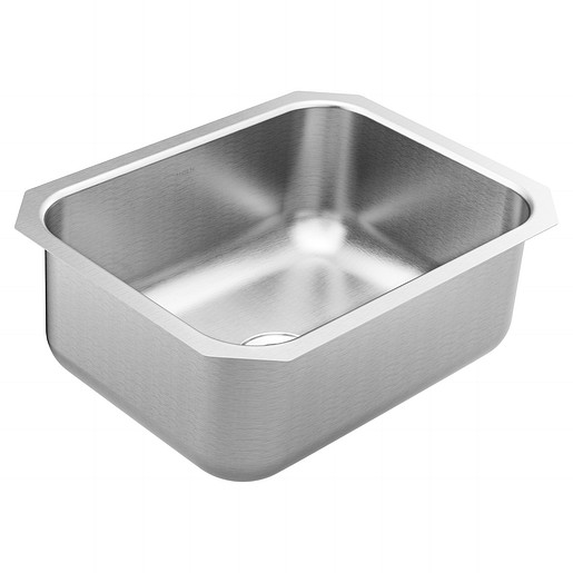 1800 Series 23-1/2x18-1/4x9" SS Single Bowl Kitchen Sink