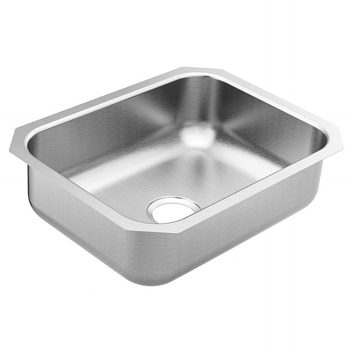 1800 Series 23-1/2x18-1/4x7" SS Single Bowl Kitchen Sink