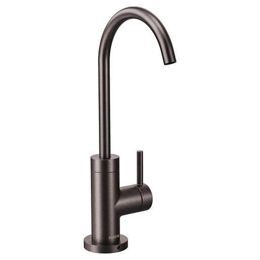 Sip Modern Single Hole High Arc Beverage Faucet in Black Stainless