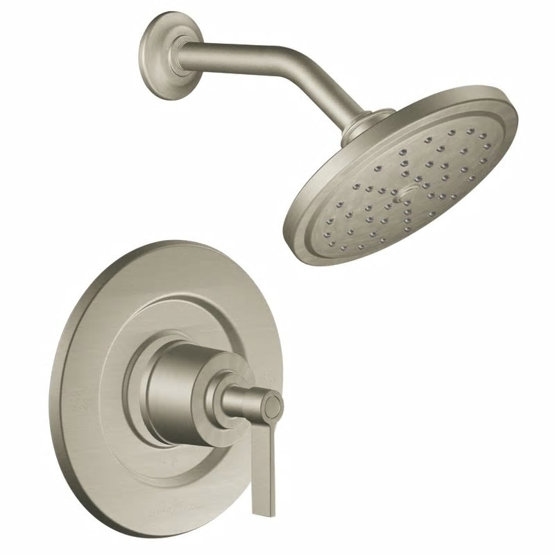 Solace Shower Trim W/Single-Function Showerhead In Brushed Nickel