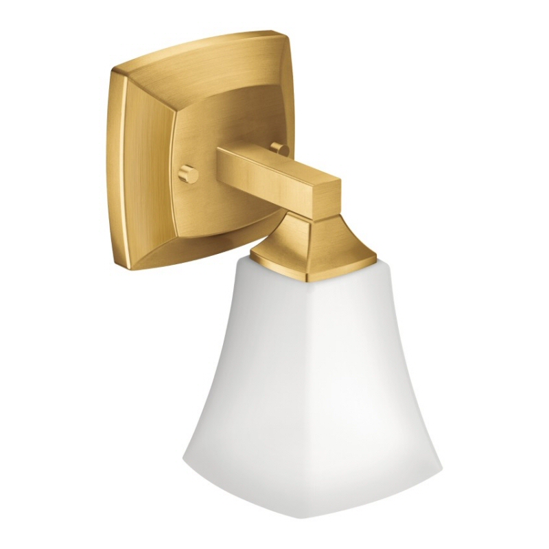 Voss One Globe Bath Light in Brushed Gold