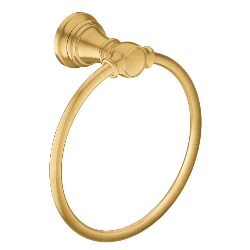 Weymouth 6-1/2" Towel Ring in Brushed Gold
