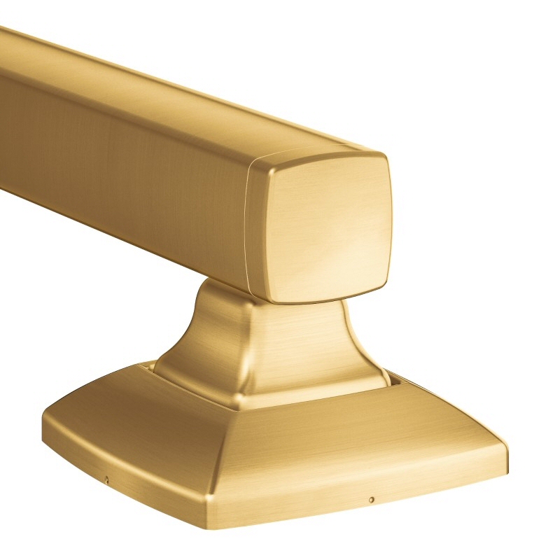 Voss 12" Grab Bar in Brushed Gold