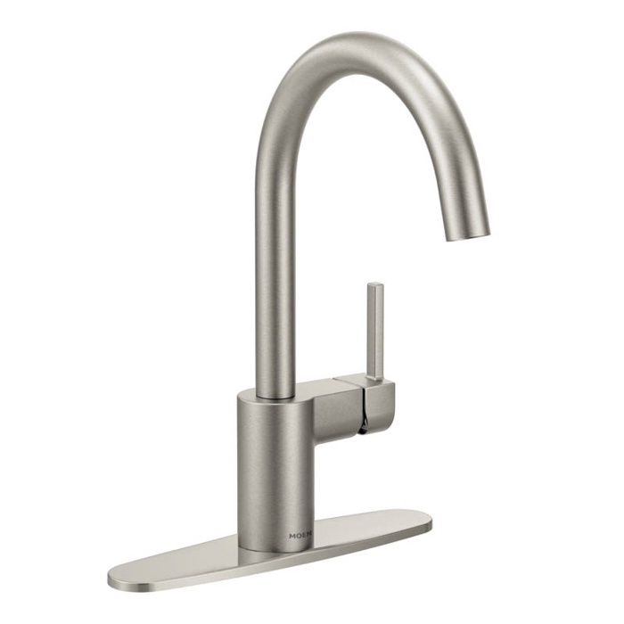 Align 1 or 3 Hole High Arc Kitchen Faucet in Stainless