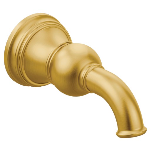 Weymouth 6-3/4" Non-Diverter Tub Spout in Brushed Gold