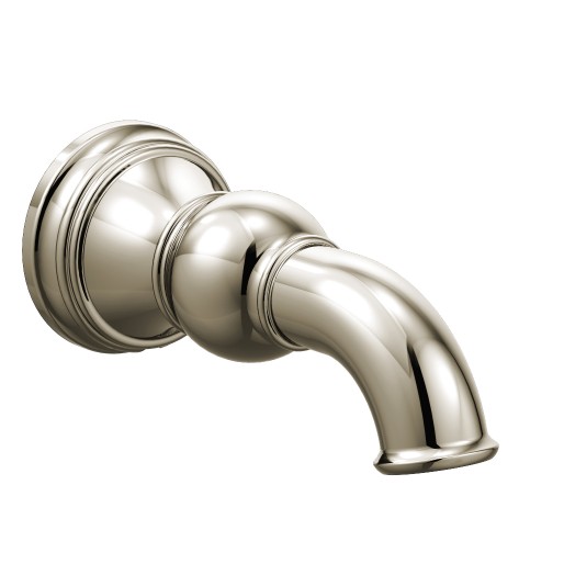 Weymouth 6-3/4" Non-Diverter Tub Spout in Luxe Nickel