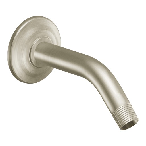 Icon Wall Mount Shower Arm & Flange In Brushed Nickel