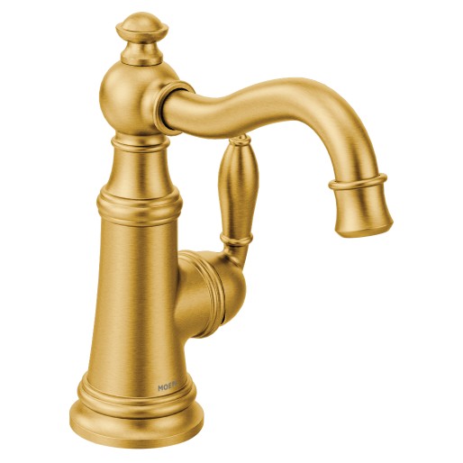 Weymouth Single Hole Bar Faucet in Brushed Gold