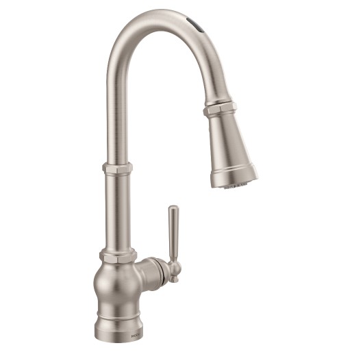 Paterson U By Moen Smart Faucet in Spot Resist Stainless