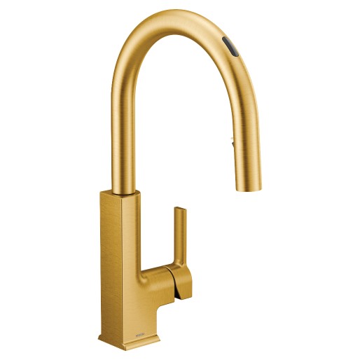 U By Moen Smart Touch Faucet in Brushed Gold