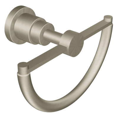Solace 8" Towel Ring in Brushed Nickel