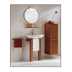 Kyomi Pedestal Lavatory Sink Table 16-7/8x13x28-7/8 Wenge