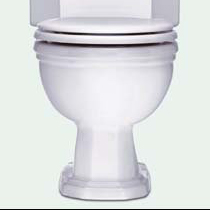 Classic Elongated Toilet Bowl Only White **SEAT NOT INCLUDED**