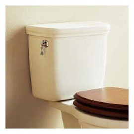 Calla II Toilet Tank Only w/Chrome Trip Lever Biscuit