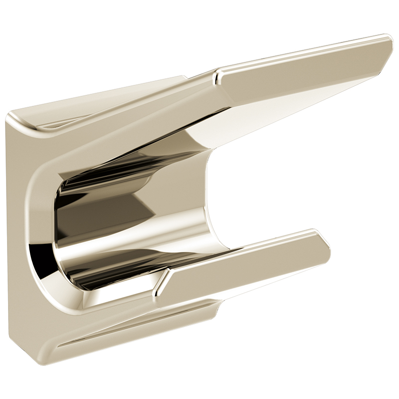 Pivotal Double Robe Hook in Polished Nickel