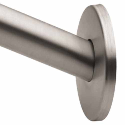 Adjustable Curved Shower Rod in Brushed Nickel