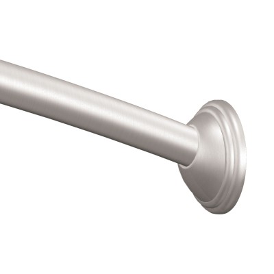5' Curved Shower Rod in Brushed Nickel