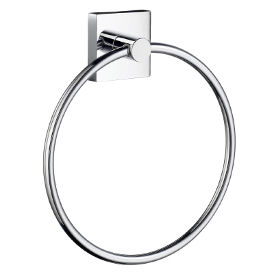 House 6-3/4" Towel Ring in Polished Chrome