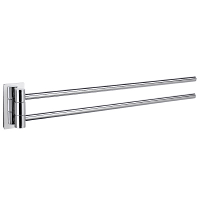 Pool 17-1/2" Double Swing Arm Towel Bar in Polished Chrome