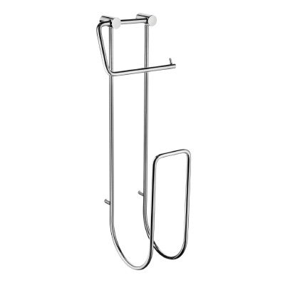 Sideline Wall Mount Spare Toilet Paper Holder in Pol Chrome