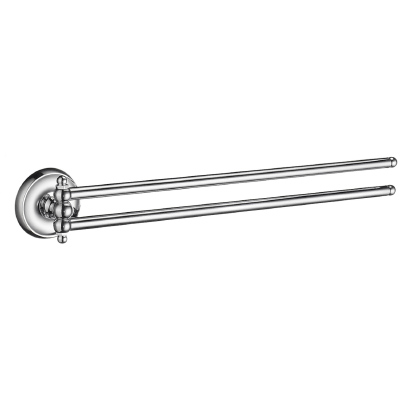 Villa 17" Double Swing Arm Towel Bar in Polished Chrome