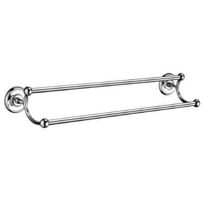 Villa 24" Double Towel Bar in Polished Chrome