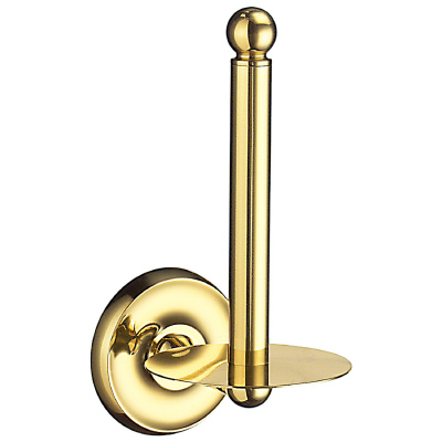 Villa 7" Spare Toilet Paper Roll Holder in Polished Brass