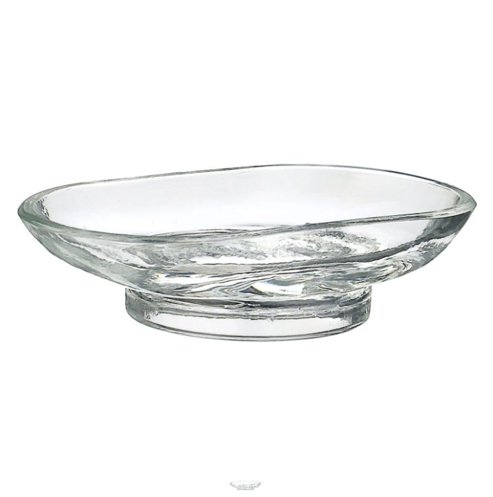 Xtra Spare Clear Glass Soap Dish