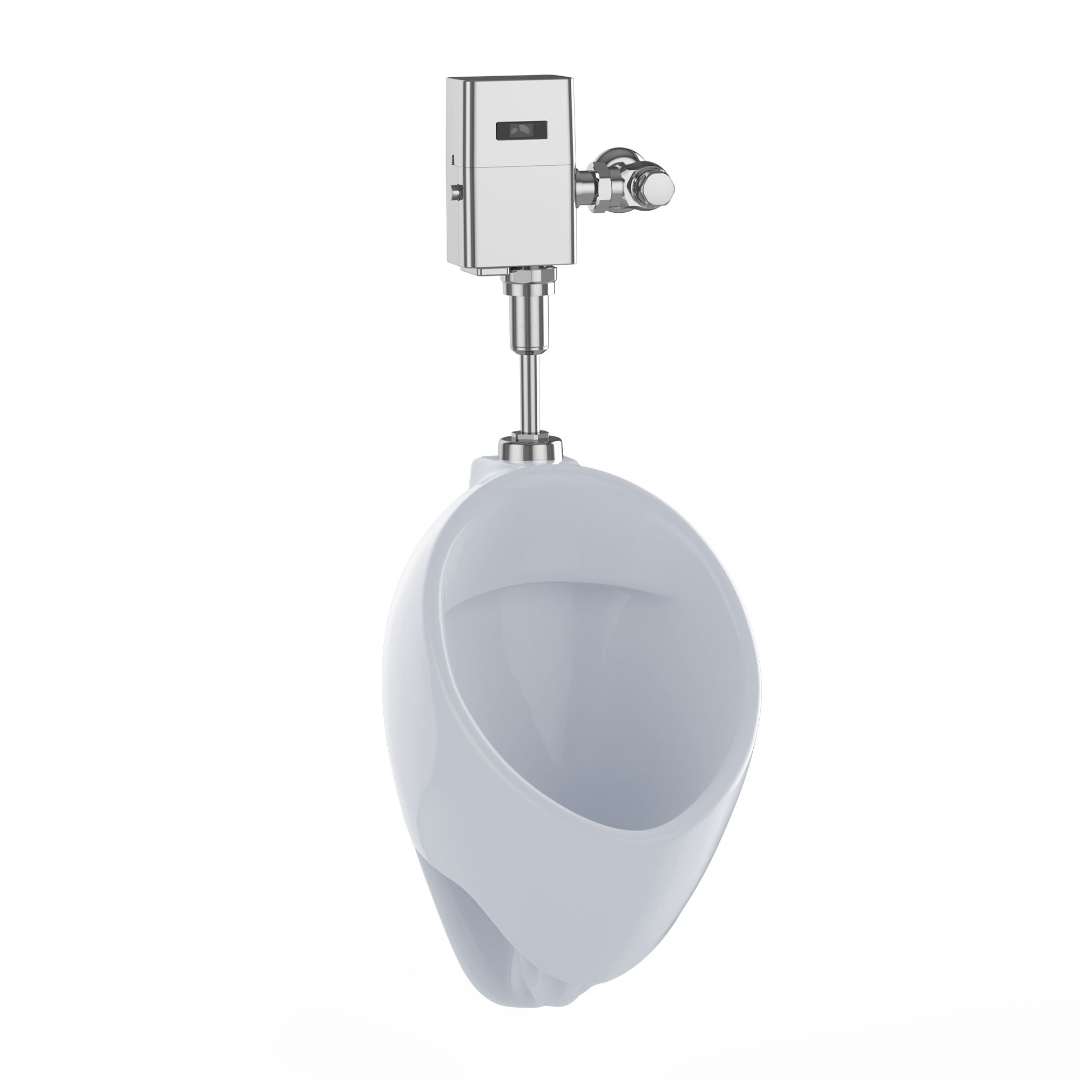 High Efficiency Washout Urinal in Cotton White w/Top Spud Inlet
