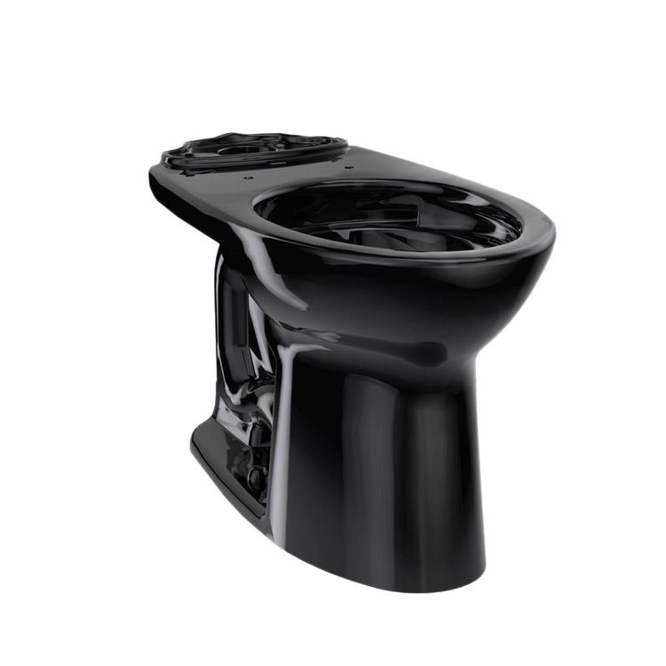 Drake Elongated Front Toilet Bowl Only in Ebony **SEAT NOT INCLUDED**