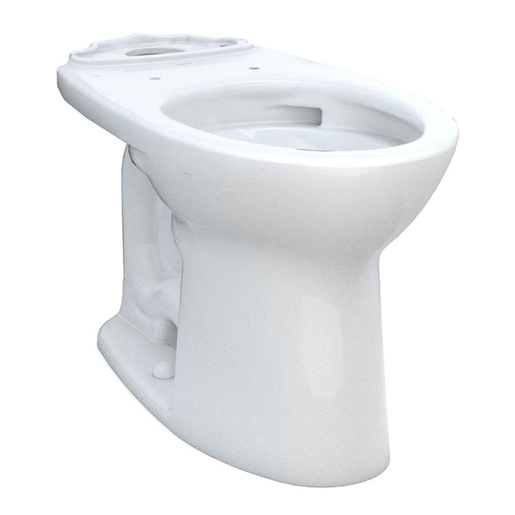 Drake Elongated Front Toilet Bowl Only in Cotton White **SEAT NOT INCLUDED**