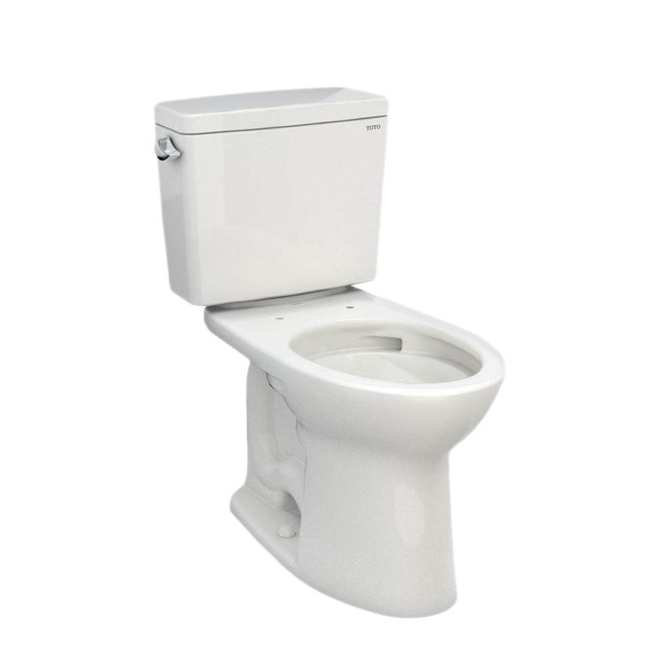Drake 2-Pc Elongated Toilet, No Seat in Colonial Wht 1.28gpf