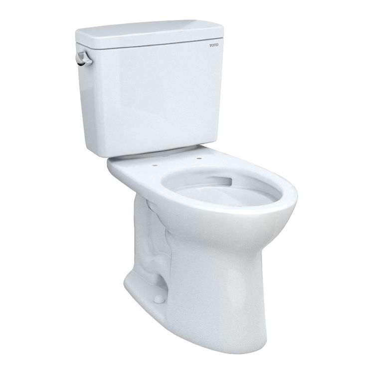 Drake 2-Pc Elongated Toilet, No Seat in Cotton White 1.6gpf