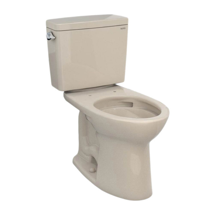 Drake 2-Pc Elongated Toilet, No Seat in Bone 1.6gpf