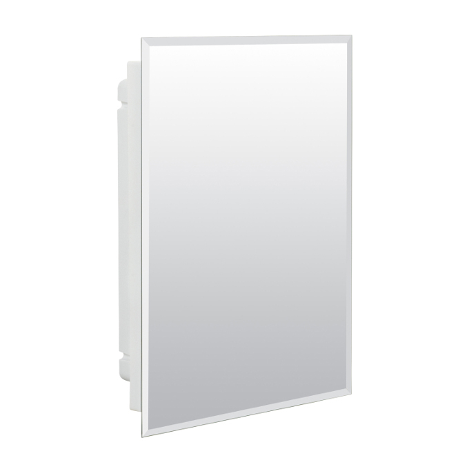 Harmony Medicine Cabinet Frameless 16-1/8"x26-1/8"x4" with Beveled Mirror