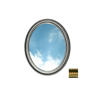 Middleton Oval Bathroom Mirror Framed 25x31 Gold