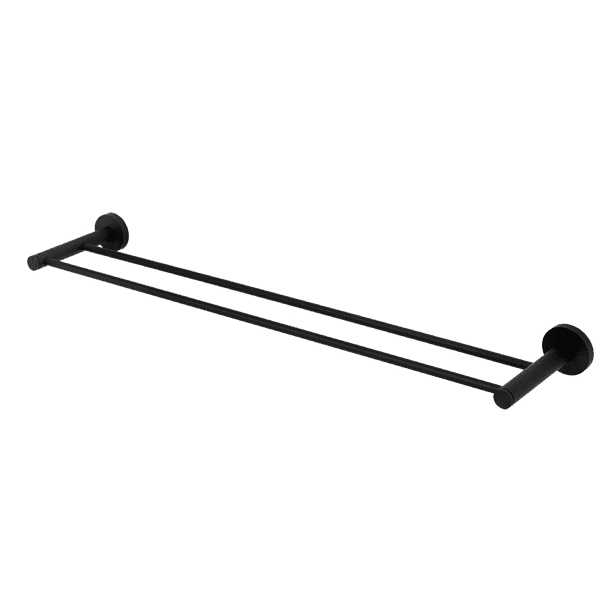 Contemporary I 30" Double Towel Bar in Matte Black