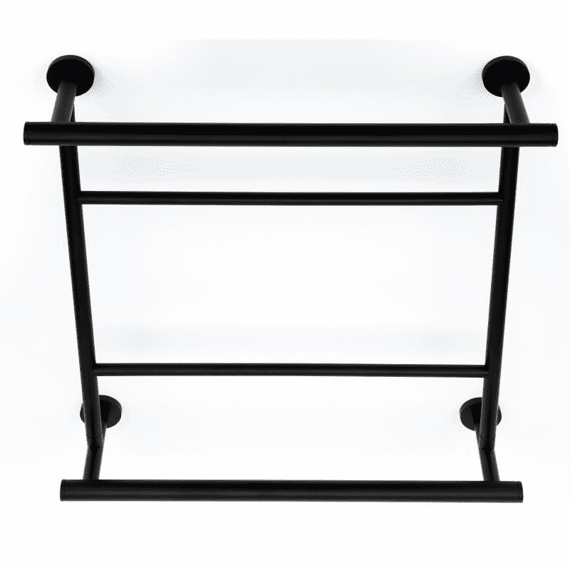 Contemporary I 18x22" Hospitality Towel Rack in Matte Black