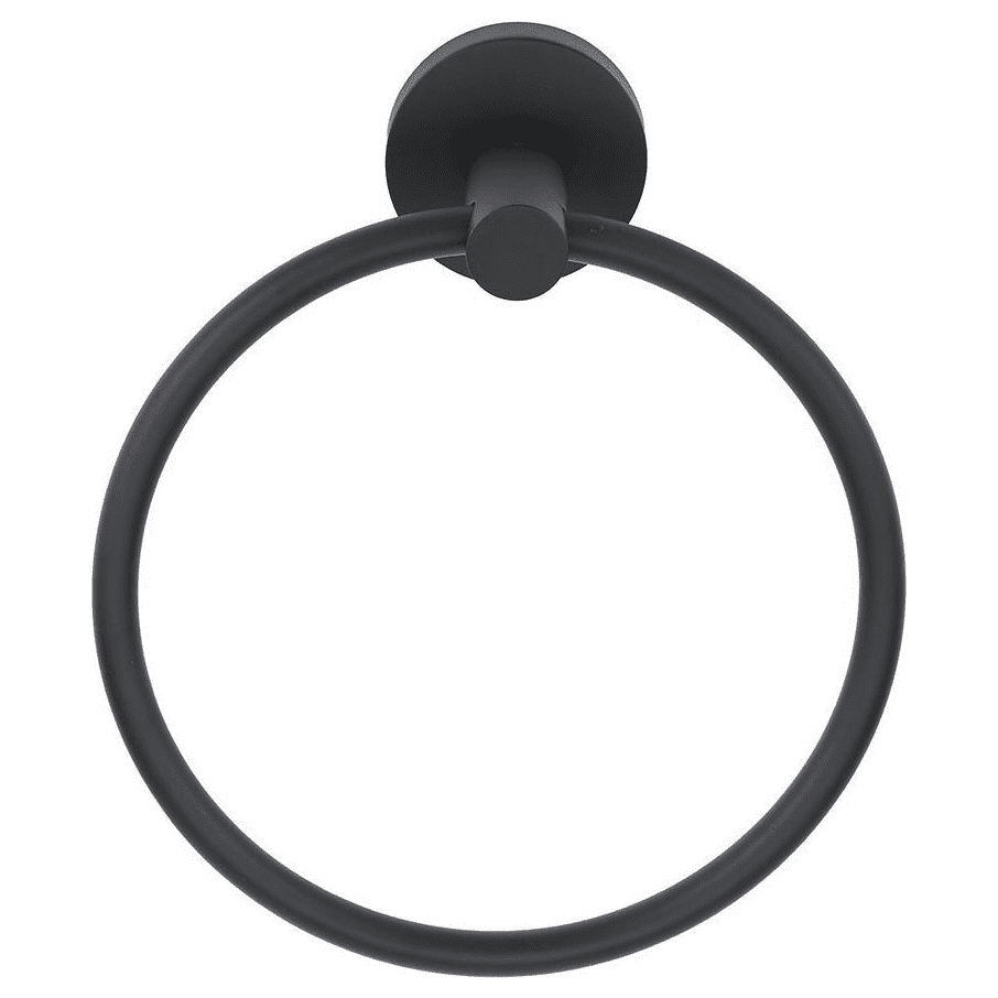 Contemporary I 6" Towel Ring in Matte Black