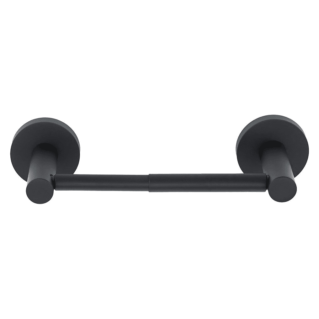 Crystal Contemporary Toilet Paper Holder in Matte Black
